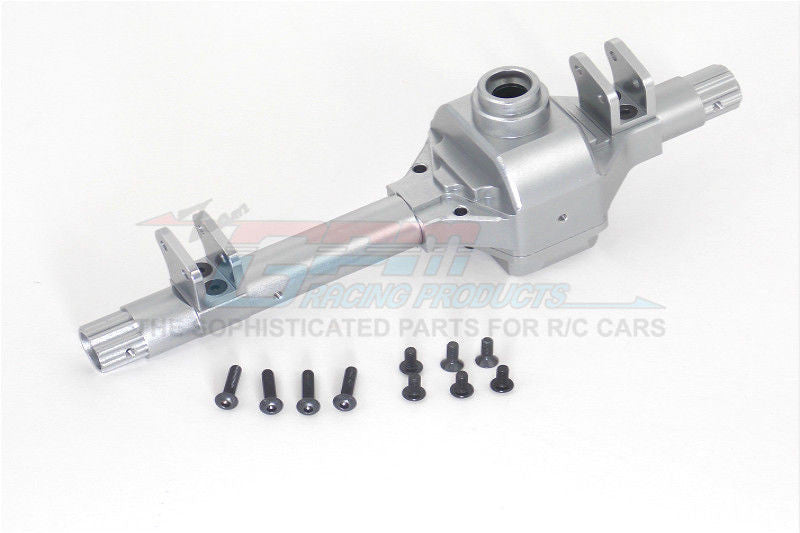 Axial Wraith & Axial Yeti Aluminum Front/Rear Axle Housing - 1 Set Gray Silver