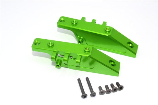 Axial Wraith Aluminum Front+Rear Gear Box Mount - 2Pcs Set Green