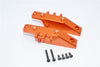 Axial Wraith Aluminum Front+Rear Gear Box Mount - 2 Pcs Set Orange