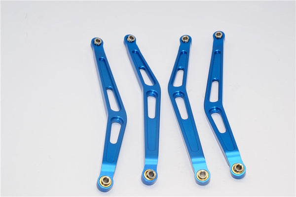 Axial Wraith & RR10 Bomber Aluminum Upper Rock Buggy Links - 4Pcs Set Blue