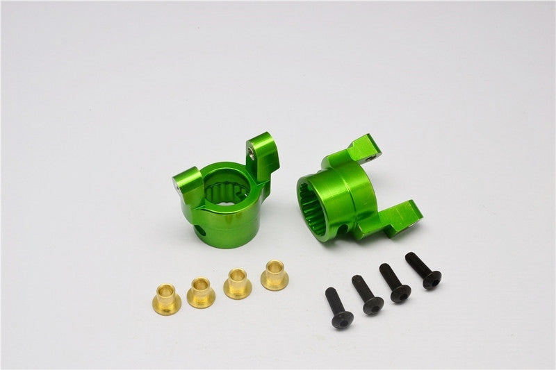 Axial Wraith & RR10 Bomber Aluminum Front C-Hub - 1Pr Green