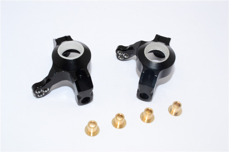 Axial Wraith & RR10 Bomber Aluminum Steering Front Knuckles - 1 Pr Set Black