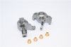 Axial Wraith & RR10 Bomber Aluminum Steering Front Knuckles - 1 Pr Set Gray Silver