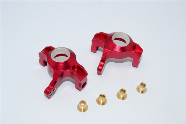Axial Wraith & RR10 Bomber Aluminum Steering Front Knuckles - 1Pr Set Red