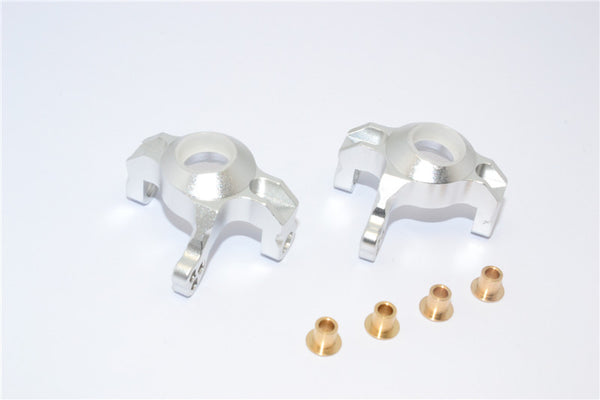 Axial Wraith & RR10 Bomber Aluminum Steering Front Knuckles - 1Pr Set Silver
