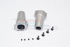 Axial Wraith & Wraith Spawn Aluminum Straight Axle Adapter - 1Pr Gray Silver