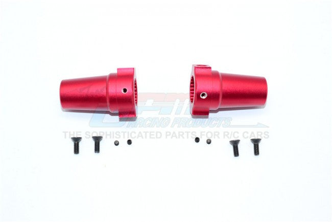 Axial Wraith / Yeti / RR10 Bomber Aluminum Straight Axle Adapter - 1Pr Red