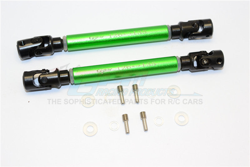 Axial Wraith Steel Adjustable Main Shaft With Alloy Body - 1Pr Set Green