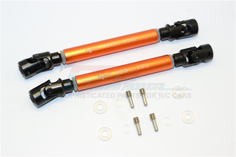 Axial Wraith Steel Adjustable Main Shaft With Alloy Body - 1Pr Set Orange