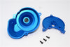 Axial SMT10 Grave Digger (AX90055) Aluminum Transmission Spur Gear Case - 2Pcs Set Blue