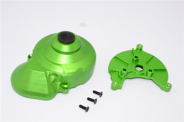 Axial SMT10 Grave Digger (AX90055) Aluminum Transmission Spur Gear Case - 2Pcs Set Green