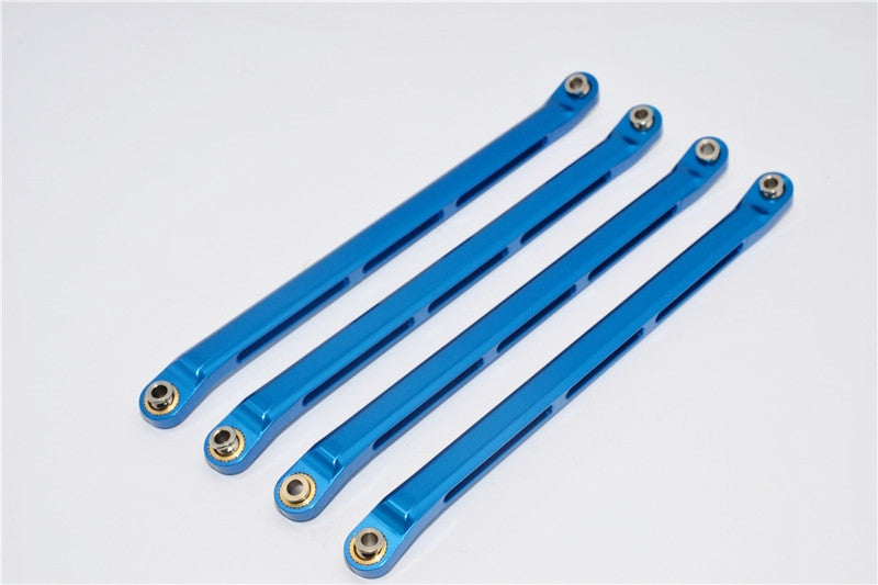 Axial Wraith & RR10 Bomber Aluminum Lower Thread Rod - 4Pcs Set Blue