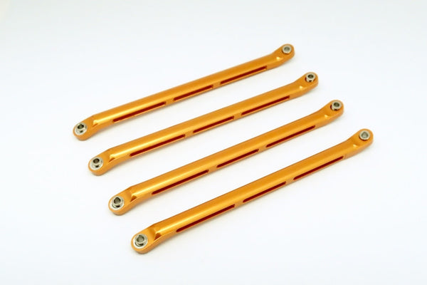 Axial Wraith & RR10 Bomber Aluminum Lower Thread Rod - 4Pcs Set Gold