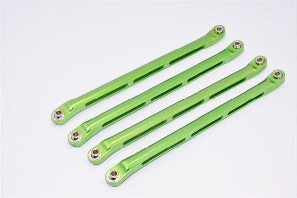 Axial Wraith & RR10 Bomber Aluminum Lower Thread Rod - 4Pcs Set Green