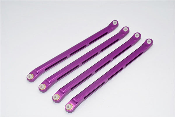 Axial Wraith & RR10 Bomber Aluminum Lower Thread Rod - 4Pcs Set Purple