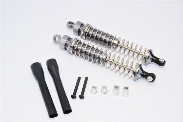 Axial Wraith & Wraith Spawn Aluminum Front/Rear Adjustable Dampers - 1Pr Set Gray Silver