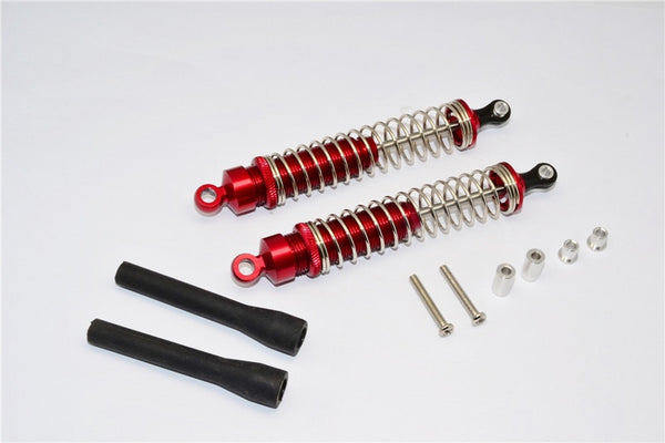 Axial Wraith & Wraith Spawn Aluminum Front/Rear Adjustable Dampers - 1Pr Set Red