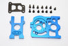 HPI WR8 Flux Aluminum Motorhalter & Center Diff Housing & Graphite Plate - 1Set Blue
