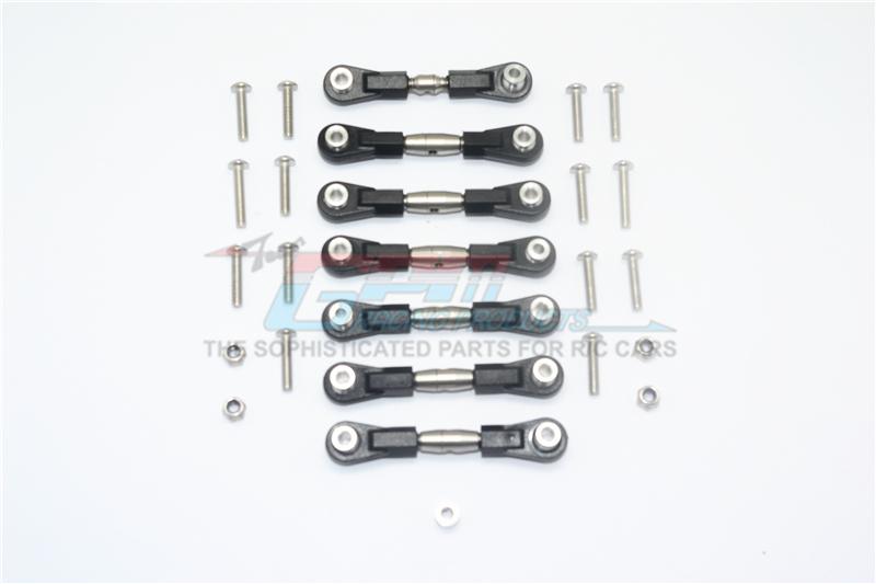 HPI WR8 Flux Upgrade Parts Stainless Steel Adjustable Tie Rods  - 7Pc Set