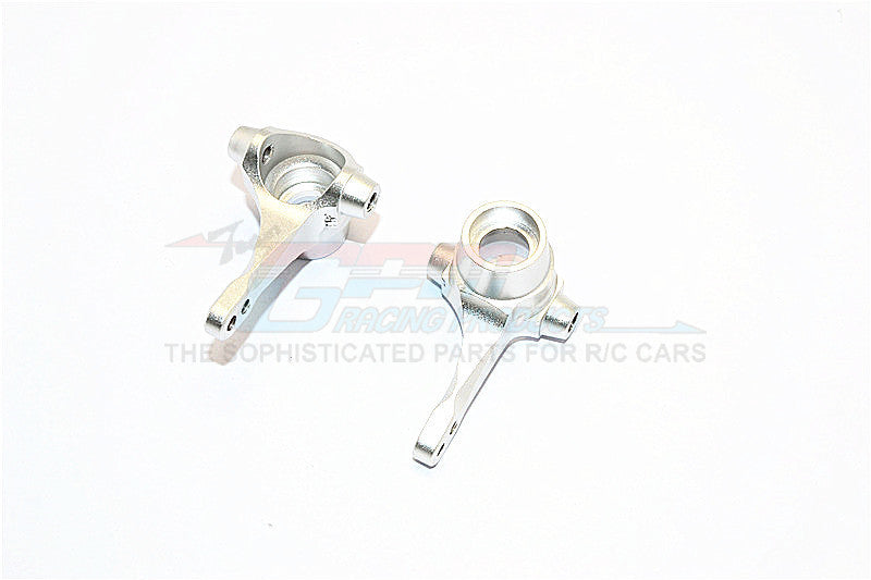 Tamiya WR02C Aluminum Front Knuckle Arm - 1Pr Set Silver