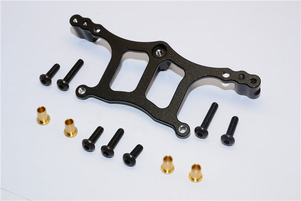 Tamiya WR02C & Wild Willy 2 Aluminum Front Shock Tower - 1Pc Set Black