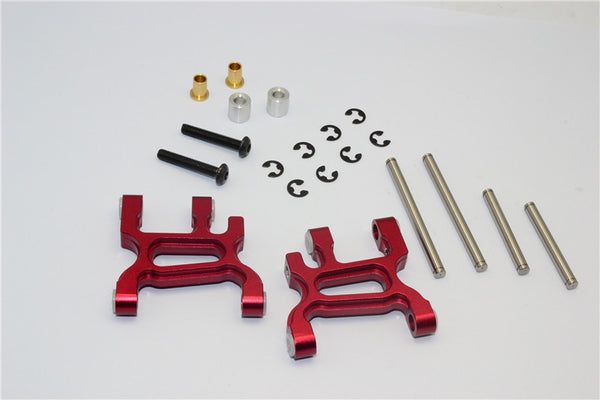 Tamiya WR02C Aluminum Front Lower Arm - 1Pr Set Red
