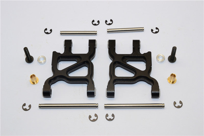 Tamiya WR02C Aluminum Rear Lower Arm - 1Pr Set Black