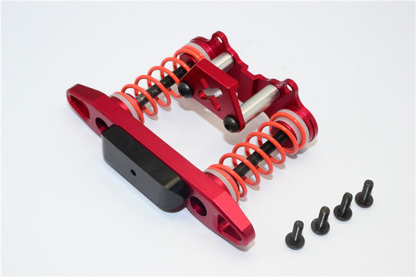 Tamiya WR02C Aluminum Front Bumper Absorber - 1 Set Red