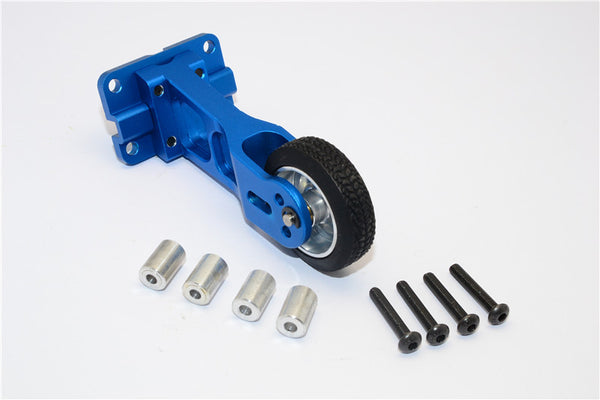Tamiya WR02C Aluminum Wheelie Bar - 1 Set Blue