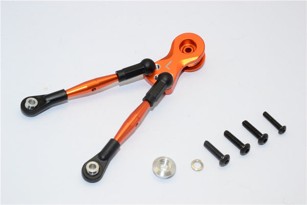 Tamiya WT-01N Aluminum Hi-Torque Servo Saver 23T With Aluminum Tie Rod - 1 Set Orange