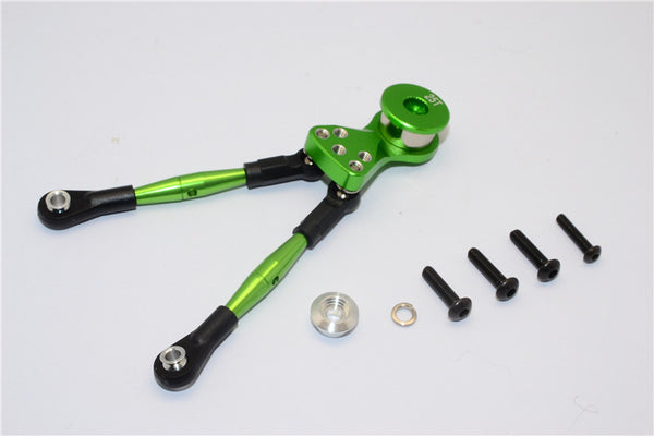 Tamiya WT-01N Aluminum Hi-Torque Servo Saver 25T With Aluminum Tie Rod - 1 Set Green