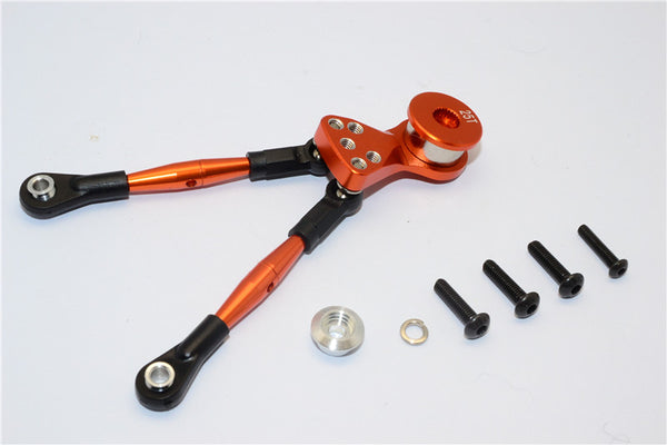Tamiya WT-01N Aluminum Hi-Torque Servo Saver 25T With Aluminum Tie Rod - 1 Set Orange