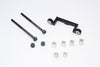 Tamiya Wild Willy 2 Aluminum Front/Rear Arm Bulk Use With GPM Item#WW2055 & WW2056 - 1Pc Set Black