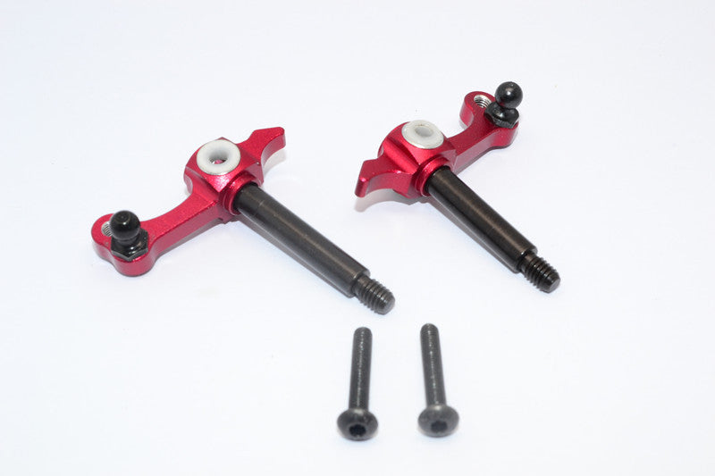 Tamiya Wild Willy 2 Aluminum Front Knuckle Arm - 1Pr Red