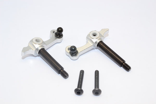 Tamiya Wild Willy 2 Aluminum Front Knuckle Arm - 1Pr Silver