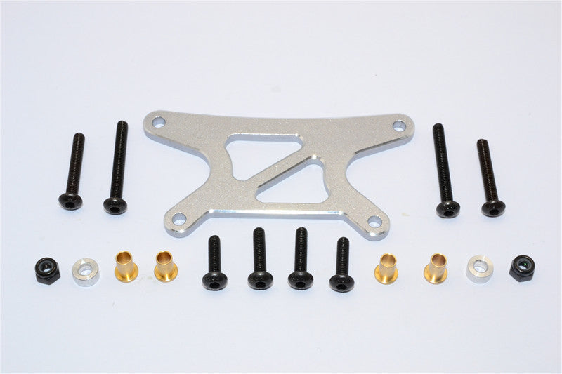 Tamiya Wild Willy 2 Aluminum Rear Shock Tower - 1Pc Set Gray Silver