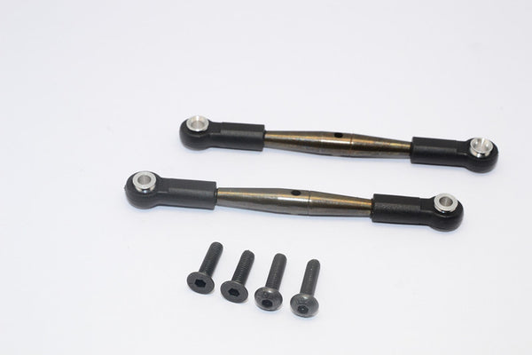 Tamiya Wild Willy 2 Spring Steel Anti-Thread Steering Tie Rod - 1Pr Set Black