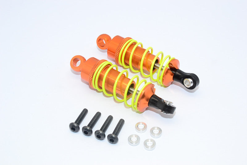 Tamiya Wild Willy 2 Aluminum Front/Rear Adjustable Damper - 1Pr Set Orange