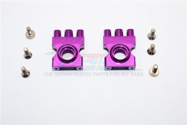 XMods Generation 1 Aluminum Front Gear Box With Screws - 1Pr Set Purple