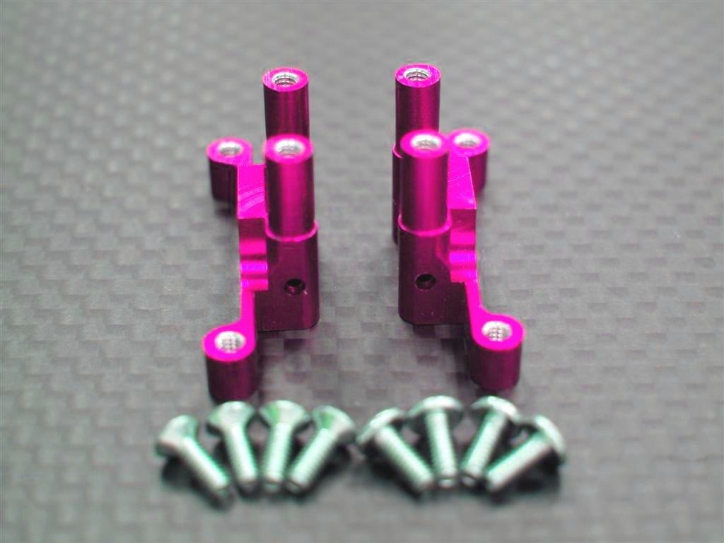 XMods Generation 1 Aluminum Rear Gear Box With Screws - 1Pr Set Pink