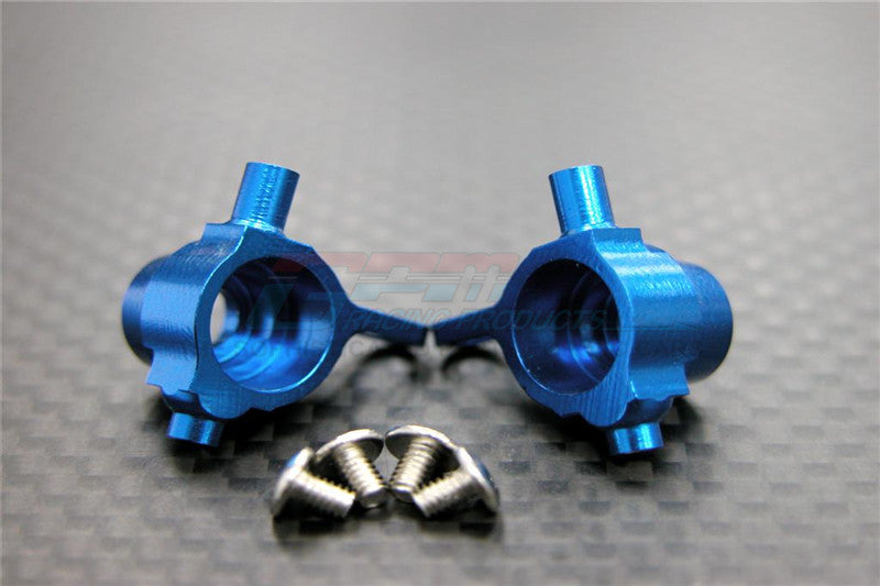 XMods Generation 1 Aluminum Front Knuckle Arm With Screws - 1Pr Set Blue