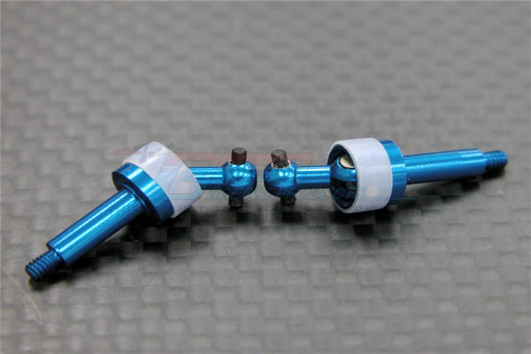 XMods Generation 1 Aluminum Front Universal Swing Shaft (CVD Design) - 1Pr Blue