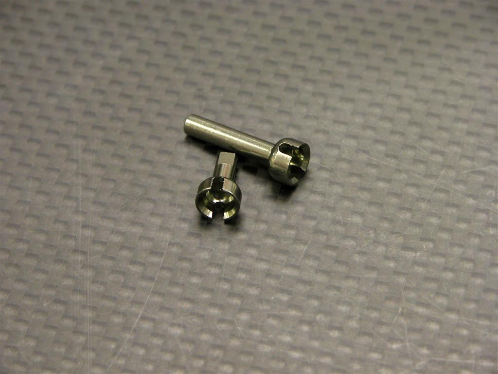 XMods Generation 1 Aluminum Front Gear Differential Joint - 2 Pcs Gray Silver