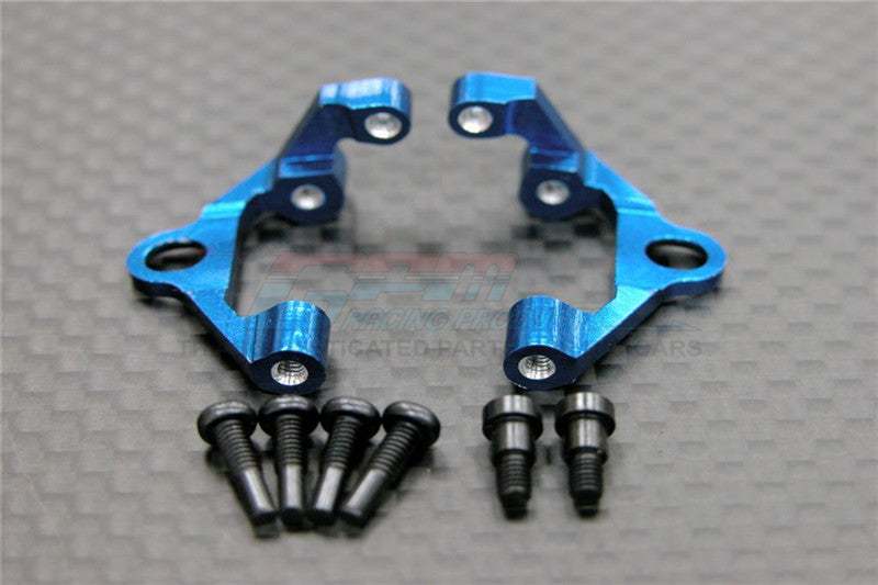 XMods Generation 1 Aluminum Front Upper Arm With Screws - 1Pr Set Blue
