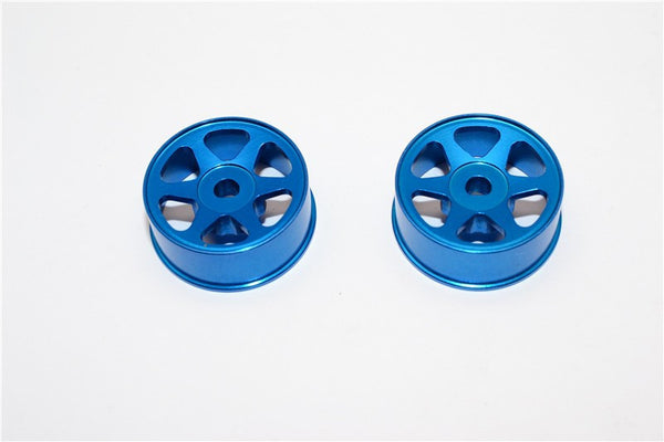 XMods Generation 1 & Evolution Touring Upgrade Part Aluminum Front Sinkage Rims (6 Poles) For XM, XME - 1Pr Blue