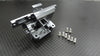 XMods Evolution Touring Aluminum Rear Gear Box Front Cover With Screws - 1Pc Set Gray Silver