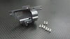XMods Evolution Touring Aluminum Rear Gear Box Front Cover With Screws - 1Pc Set Gray Silver