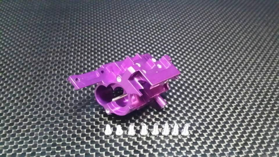 XMods Evolution Touring Aluminum Rear Gear Box Front Cover With Screws - 1Pc Set Purple