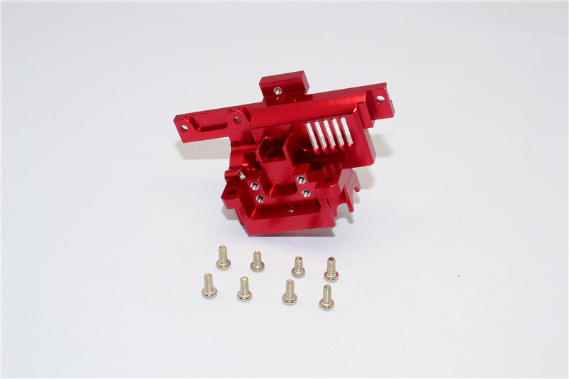 XMods Evolution Touring Aluminum Rear Gear Box Front Cover With Screws - 1Pc Set Red