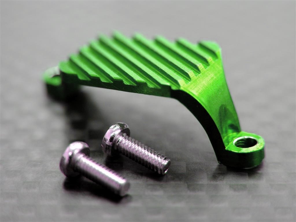 XMods Evolution Touring Aluminum Motor Heat Sink With Screws - 1Pc Set Green